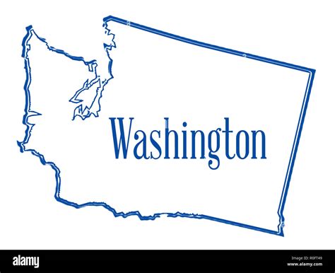 Drawing Of Washington State