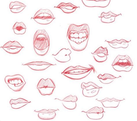 Drawing Pursed Lips