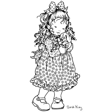 Drawing Sarah Kay 43731 Cartoons Printable Coloring Pages