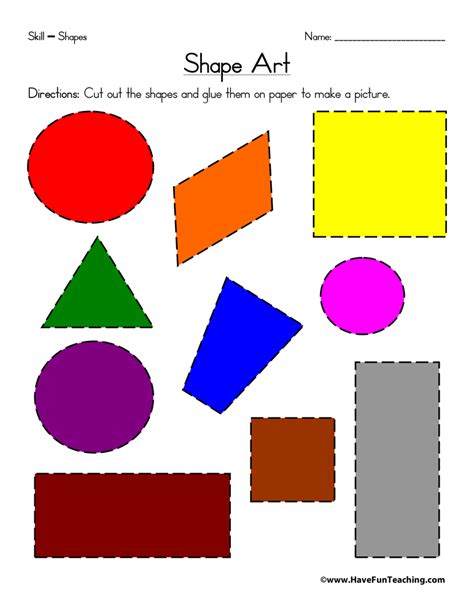 Drawing Shapes Worksheet Have Fun Teaching