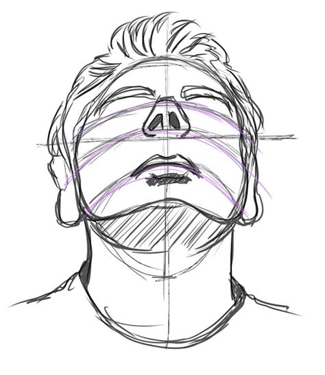 Drawing Tutorial 007 Drawing a face looking up Devi library