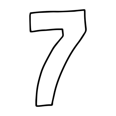 Drawing With Number 7