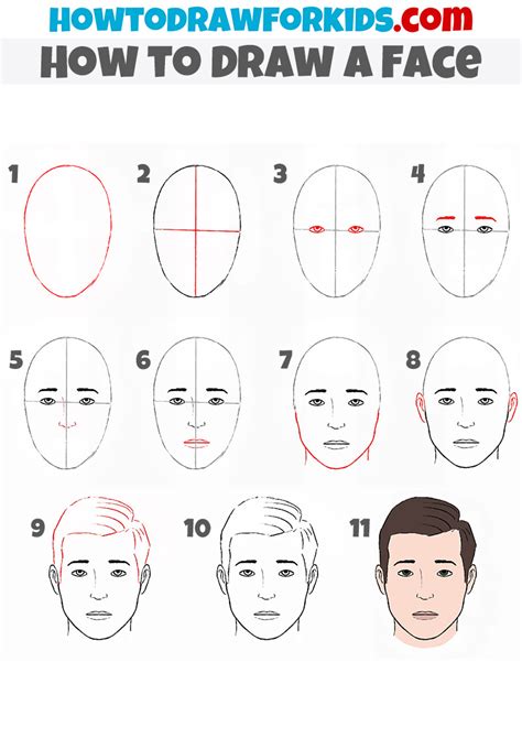 Drawing a face. Learn how to draw faces step by step from scratch. In this tutorial, you'll learn how to draw a male and female face, with the differences explained. Althoug... 