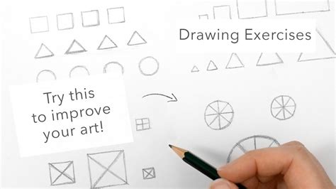 Drawing exercises to improve your skills. Drawing exercises, Drawing