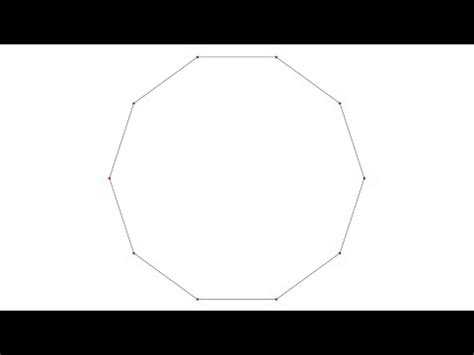 Drawing of a regular decagon inscribed in a circle YouTube