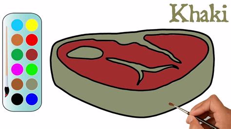 Drawing tutorial for Steak Steak Coloring Pages MHP Learning School