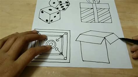 Drawing with square for kids Lesson 5 How to draw objects with