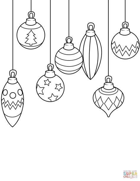 Drawings Of Christmas Ornaments