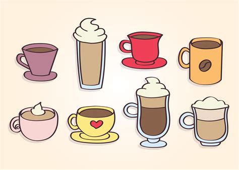 Drawings Of Coffee Cups