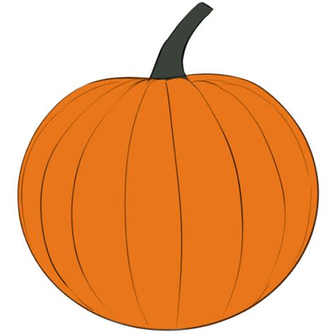 Drawings Of Pumpkins Easy