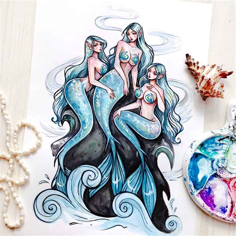 Drawings Of Sirens
