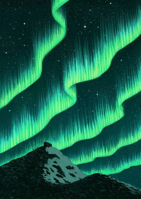 Drawings Of The Northern Lights