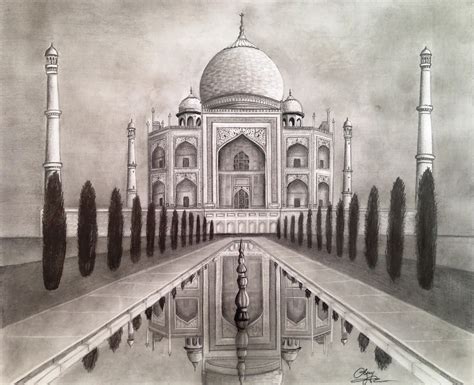Drawings Of The Taj Maha