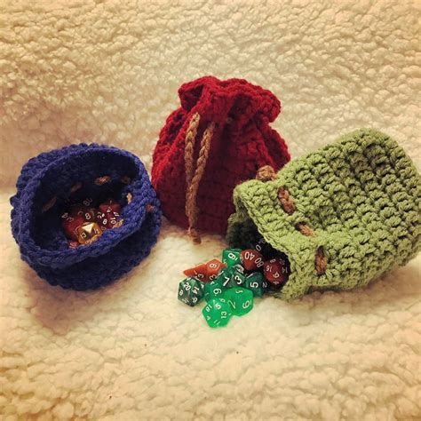 Drawstring Dice Bag Crochet Pattern Free & Easy You Should Craft