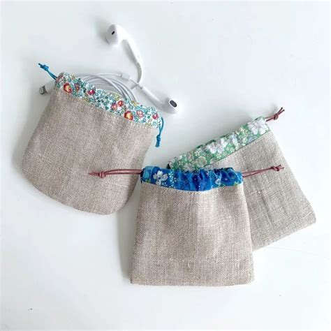 Drawstring Pouch Sewing Pattern. Keep small items such as Etsy