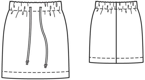 Drawstring Skirt Pattern Patterns Gallery