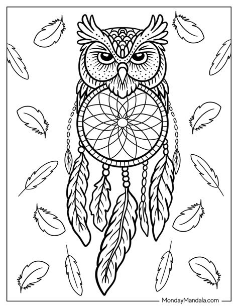 Dream Catcher Coloring Shee