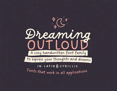 Dreaming Outloud Font Collection on Behance