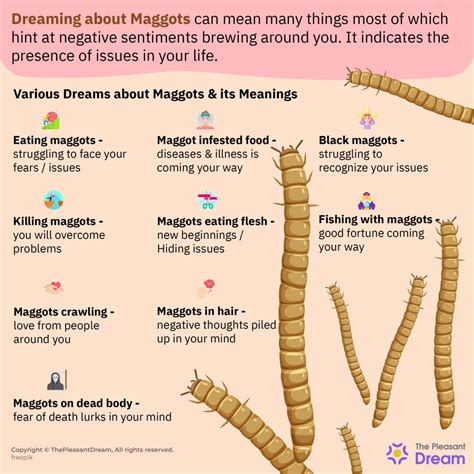 Dreaming of maggots on the floor. Dreaming about maggots can be a disturbing and unsettling experience for many people, leaving them with a sense of unease and discomfort. However, dreams about maggots are more common than you might think, and they often carry symbolic meanings that can provide insight into our subconscious thoughts and emotions. The Symbolism of Maggots in Dreams 