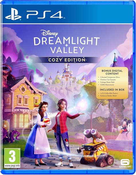 Dreamlight valley cozy edition. Disney Dreamlight Valley Cozy Edition is an exclusive retail offering of Disney Dreamlight Valley featuring a sticker set, collectible poster, full access to the base game and exclusive digital bonuses. Disney Dreamlight Valley is a hybrid between a life-sim and an adventure game rich with quests, exploration, and … 