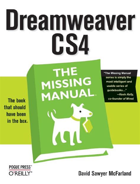 Dreamweaver cs4 the missing manual download. - Marantz vp 15s1 vp 15s1l dlp projector service manual.
