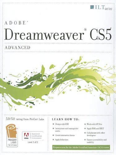 Full Download Dreamweaver Cs5 Advanced Aca Edition Student Manual With Cdrom By Axzo Press