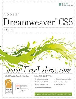 Full Download Dreamweaver Cs5 Basic Aca Edition Student Manual With Cdrom By Axzo Press