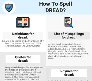 Dred or Dread - Which is correct? - SpellMentor