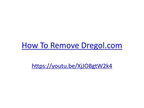 Dregol.com – How to remove?