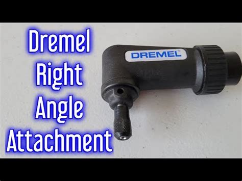 Dremel Right Angle Attachment Review And How To Use - YouTube