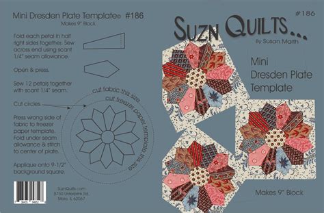Dresden Quilt Patterns Free Free Mini Dresden Plate Pattern