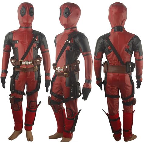 Dress Up Your Little One in Style with Our Incredible Kids Leather Deadpool Costume!