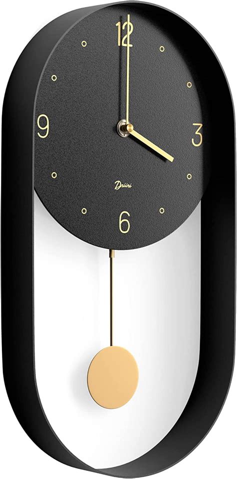 Driini Modern Pendulum Wall Clock - Decorative and Unique …