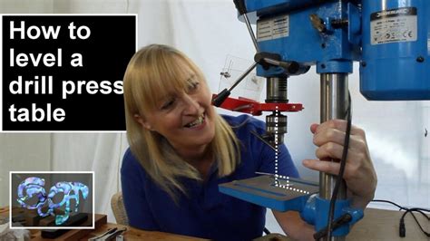 Drill press table adjustment.  From adjusting the height to ensuring precise ...