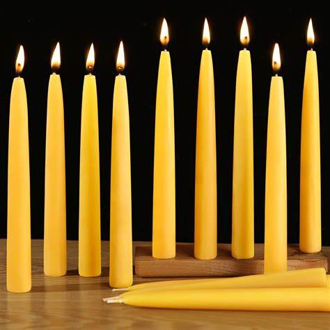 Dripless beeswax taper candles.  For example Fairmount CDP boundary line ...
