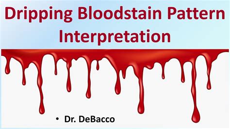 Dripping Bloodstain Pattern Interpretation YouTube
