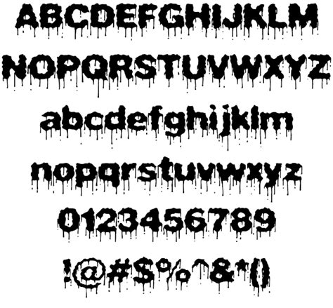 Dripping Text Font Generator