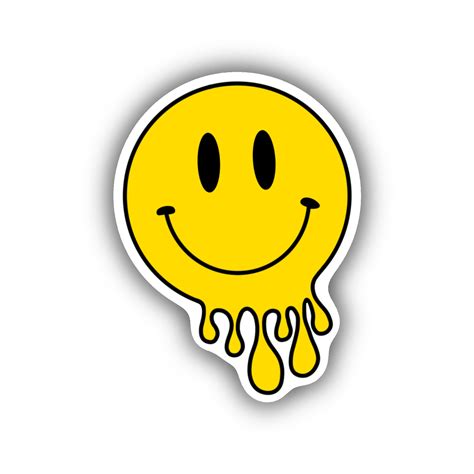 Drippy Smiley Faces - Etsy