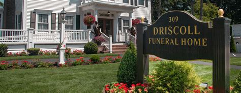 Services. Obituary. ! Guest Book. FUNERAL HOME. Driscoll Funeral Home & Cremation Service - Haverhill. 309 S. Main Street. Haverhill, Massachusetts. …. 