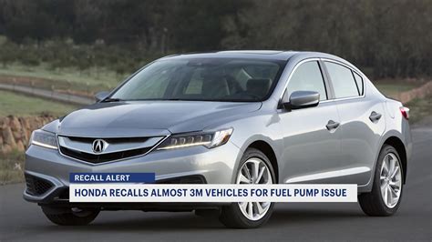 Drive a Honda or Acura? Over 2.5 million cars are under recall due to fuel pump defect