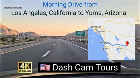 Driving directions from Yuma, AZ to Phoenix, AZ including road condi