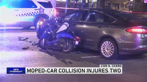 Driver, passenger of scooter critical after car crash on NW Side