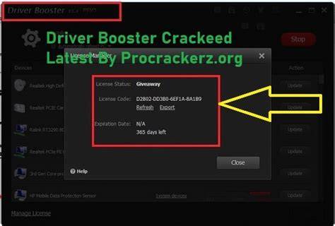 Driver Booster Crack free serial