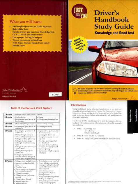 Driver Handbook Study Guide