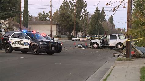 Driver Injured in Pursuit Crash on Barstow Avenue [Clovis, CA]