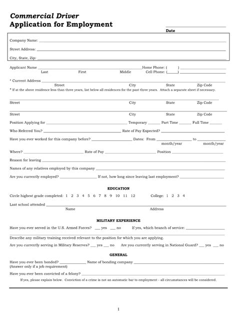 Driver Job Application Form Pdf Fill Online Printable Fillable Blank Pdffiller