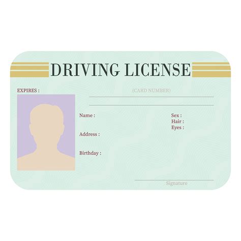 Driver License Template Pdf