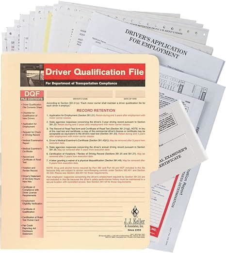 Driver Qualification File Packet (SnapOut Format)