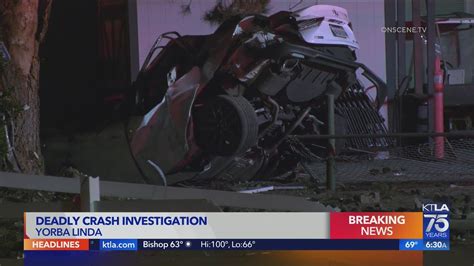 Driver killed in crash outside of Yorba Linda church - YouTube