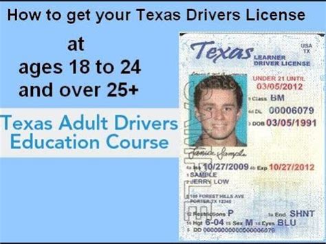 Drivers permit texas over 18. If you’re over 25 years old, you don’t need a certificate from an adult drivers ed course. Just make an appointment for a Texas learners permit over 25 at the DPS. There, you will take your written licensing exam, and vision and hearing tests, before getting behind the wheel for your road test. 